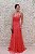 VESTIDO CORAL TULE COM DECOTE DRAPEADO E COSTA CORSELET - Imagem 9