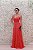 VESTIDO CORAL TULE COM DECOTE DRAPEADO E COSTA CORSELET - Imagem 2