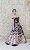 VESTIDO PRINCESA OMBRO A OMBRO ESTAMPA NUDE E PRETO MARMORIZADA - Imagem 4