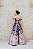 VESTIDO PRINCESA OMBRO A OMBRO ESTAMPA NUDE E PRETO MARMORIZADA - Imagem 6