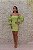 VESTIDO CURTO MARRÔ NEON MANGA BUFANTE - Imagem 4