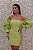 VESTIDO CURTO MARRÔ NEON MANGA BUFANTE - Imagem 6