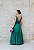 VESTIDO VERDE ESMERALDA ARTE SACRA TULE DRAPEADO - Imagem 5