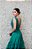 VESTIDO VERDE ESMERALDA ARTE SACRA TULE DRAPEADO - Imagem 2