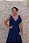 VESTIDO MIDI AZUL MARINHO LAÇO NAS ALÇAS - Imagem 4