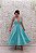 VESTIDO MIDI ALCINHA FINA DECOTE TIRAS VERDE AGUA - Imagem 1