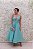 VESTIDO MIDI ALCINHA FINA DECOTE TIRAS VERDE AGUA - Imagem 2