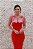 VESTIDO BANDAGE VERMELHO COM DETALHES ROSA LAÇO - Imagem 7