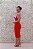 VESTIDO BANDAGE VERMELHO COM DETALHES ROSA LAÇO - Imagem 3