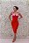 VESTIDO BANDAGE VERMELHO COM DETALHES ROSA LAÇO - Imagem 5