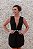 VESTIDO PRETO CURTO DETALHE FIVELA PRATA - Imagem 1