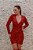 VESTIDO ARTE SACRA CURTO VERMELHO EM PAETÊ E MANGAS COMPRIDAS - Imagem 2