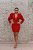 VESTIDO CRUTO VERMELHO MANGA BUFANTE - Imagem 3