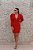VESTIDO CRUTO VERMELHO MANGA BUFANTE - Imagem 1