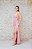 VESTIDO LONGO FATIMA SCOFIELD ROSA BEBE TODO EM PAETÊ - Imagem 1