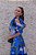 VESTIDO MIDI M RODARTE OMBRO UNICO AZUL COM FLORES BRANCAS - Imagem 5