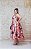 VESTIDO MIDI MARRO ROSÊ COM FLORES COLORIDAS - Imagem 4
