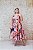 VESTIDO MIDI MARRO ROSÊ COM FLORES COLORIDAS - Imagem 6