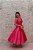 VESTIDO MIDI MARRO PINK PRINCESA DECOTE V - Imagem 7