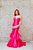 VESTIDO JOVANI PINK ZIBELINE TOMARA QUE CAIA SEREIA EM CAMADAS - Imagem 1