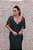 VESTIDO LONGO NY VERDE MUSGO BORDADO E DETALHE DE CAPA - Imagem 4