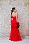 VESTIDO LONGO VERMELHO EM TULE TOMARA QUE CAIA BUSTO ESTRUTURADO E SAIA E CAMADAS - Imagem 4