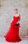 VESTIDO LONGO VERMELHO EM TULE TOMARA QUE CAIA BUSTO ESTRUTURADO E SAIA E CAMADAS - Imagem 2