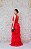 VESTIDO LONGO EM TULE VERMELHO REGATA  SAIA EM CAMADAS - Imagem 5