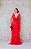 VESTIDO LONGO EM TULE VERMELHO REGATA  SAIA EM CAMADAS - Imagem 6