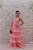 VESTIDO LONGO PESSEGO COM SAIA EM CAMADAS DE TULE E CRINOL - Imagem 2