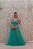 VESTIDO LONGO VERDE ALÇA FINA TODO EM TULE E COSTAS CRUZADAS - Imagem 3