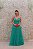 VESTIDO LONGO VERDE ALÇA FINA TODO EM TULE E COSTAS CRUZADAS - Imagem 2