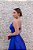 VESTIDO LONGO AZUL ROYAL EM ZIBELINE FRENTE ÚNICA ALÇA FINA - Imagem 4