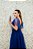 VESTIDO BALANCE AZUL MARINHO COM MANGA EM TULE FLARE E BUSTO BORDADO - Imagem 5