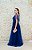 VESTIDO BALANCE AZUL MARINHO COM MANGA EM TULE FLARE E BUSTO BORDADO - Imagem 2