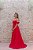 VESTIDO LONGO PINK PITAYA OMBRO A OMBRO COM BUSTO E SAIA PLISSADO - Imagem 4