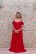 VESTIDO LONGO PINK PITAYA OMBRO A OMBRO COM BUSTO E SAIA PLISSADO - Imagem 2