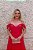 VESTIDO LONGO PINK PITAYA OMBRO A OMBRO COM BUSTO E SAIA PLISSADO - Imagem 3