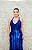 VESTIDO AZUL ROYAL NY SEREIA COM FENDA EM PAETÊ E BORDADO - Imagem 4
