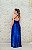 VESTIDO AZUL ROYAL NY SEREIA COM FENDA EM PAETÊ E BORDADO - Imagem 2