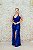 VESTIDO AZUL ROYAL NY SEREIA COM FENDA EM PAETÊ E BORDADO - Imagem 1