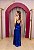 VESTIDO AZUL ROYAL NY SEREIA COM FENDA EM PAETÊ E BORDADO - Imagem 4