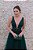 VESTIDO VERDE ESMERALDA TODO EM TULE COM DECOTE EM V - Imagem 5