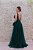 VESTIDO VERDE ESMERALDA TODO EM TULE COM DECOTE EM V - Imagem 3