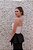 VESTIDO LONGO CORPOREUM PRETO E BRANCO DETALHE PEPLUM - Imagem 4