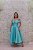 VESTIDO MIDI MULLET AZUL TIFFANY OMBRO A OMBRO - Imagem 2