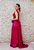 VESTIDO LONGO ROSA FÚCSIA TODO EM PAETÊ COM DECOTE FRENTE E COSTAS - Imagem 3