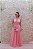 VESTIDO LONGO ROSA BEBÊ EM TULE DECOTE NAS COSTAS - Imagem 1