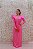 VESTIDO LONGO EM PAETÊ PINK MANGA LONGA E BABADO FATIMA SCOFIELD - Imagem 1
