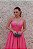 VESTIDO EM TAFETÁ  COM BUSTO DRAPEADO PINK - Imagem 3